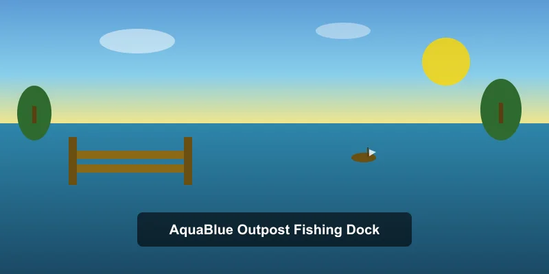 Starsand Island fishing dock at AquaBlue Outpost with calm ocean view